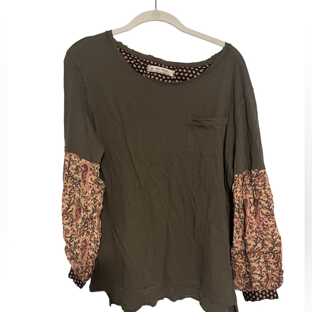 Woman’s small Free People flowy oversized long sleeve shirt